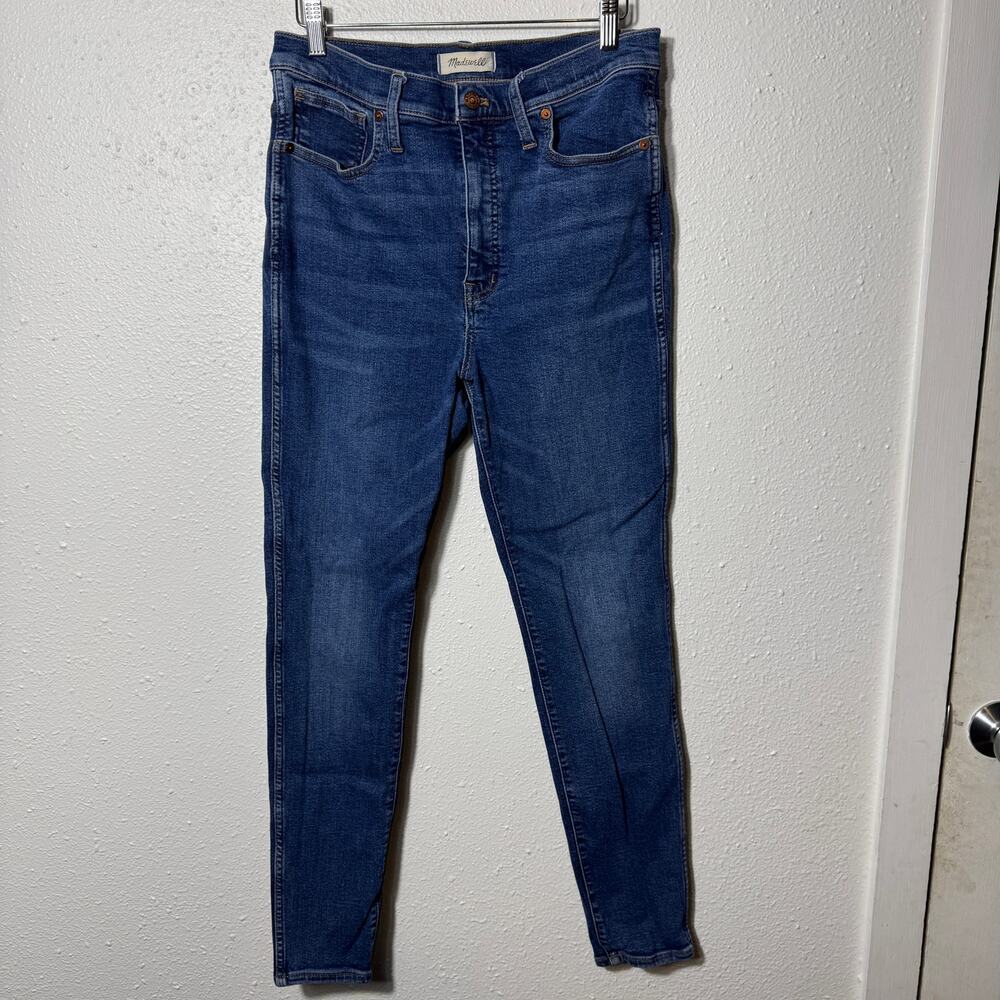 Madewell 10" High-Rise Skinny Jeans in Wendover Wash - Picture 2 of 9